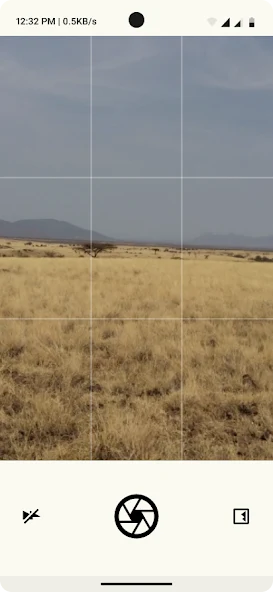 InfoRange field camera framing a dry grassland landscape
